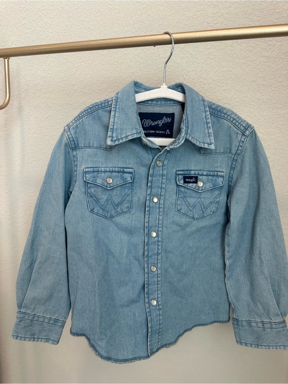 Wrangler kids Light Blue Denim Western Shirt Jacket